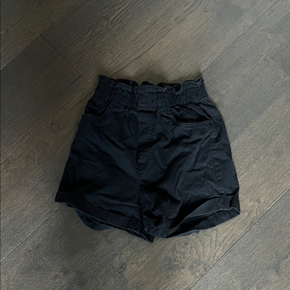 H&M Black High Waist Women Shorts